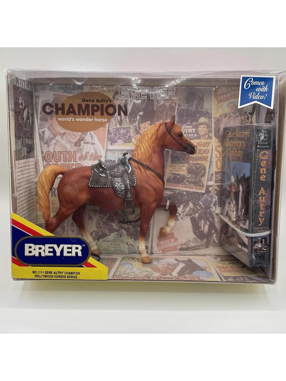 Breyer Gene Autry's CHAMPION Hollywood Horses Series #1111 2001 With VHS New